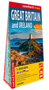 Grande-Bretagne et Irlande 1/950.000 (carte grand format laminée)