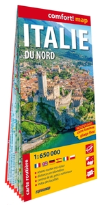 Italie du Nord 1/650.000 (carte grand format laminée)