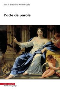 L'ACTE DE PAROLE