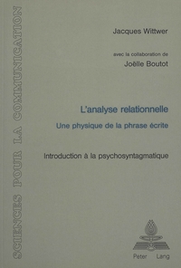 L'ANALYSE RELATIONNELLE