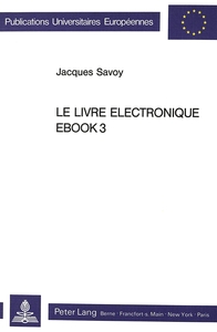 LE LIVRE ELECTRONIQUE EBOOK3