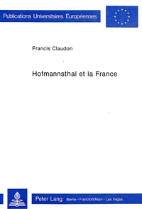 HOFMANNSTHAL ET LA FRANCE