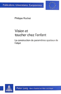 VISION ET TOUCHER CHEZ L'ENFANT