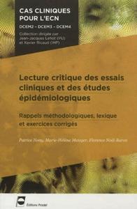 Lecture critique des essais cliniques et des études épidémiologiques