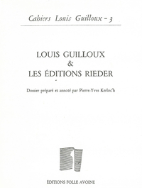 Louis Guilloux & les éditions Rieder