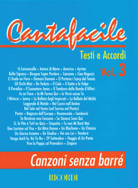 CANTAFACILE VOLUME 3 PIANO, VOIX, GUITARE