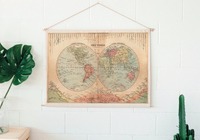 CARTE WOODY COTTON RIVERS MOUNTAINS 60 CM X 90 CM