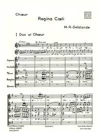 MICHEL RICHARD DELALANDE: REGINA COELI (CHORAL-MIXED ACCOMPANIED)