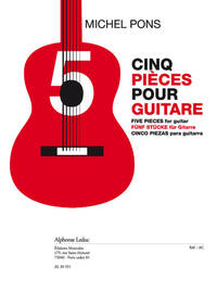 PONS: CINQ PIECES (11'30'') POUR GUITARE
