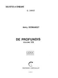 HENRI DESMARETS: DE PROFUNDIS (CHORAL-MIXED ACCOMPANIED)