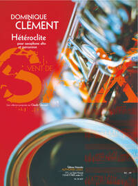 CLEMENT D.: HETEROCLITE (6') (9E) (COLLECTION VENT DE SAX) POUR SAXOPHONE ALTO ET PERCUSSION