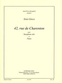 GIECO ENZO 42 RUE DE CHARENTON SAXOPHONE & PIANO BOOK