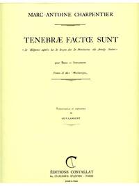 MARC-ANTOINE CHARPENTIER: TENEBR  FACT  SUNT (BAR) (VOICE & ORCHESTRA)