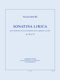 BACRI SONATINA LIRICA OP.108 NO1B DIVERS QUINTET BOOK