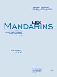 NIERENBERGER: LES MANDARINS (CYCLE 1 : DEGRE 3 A 4) (3'50'') POUR CAISSE CLAIRE, GROSSE CAISSE, CYMB