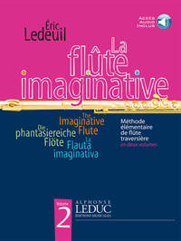 LEDEUIL: LA FLUTE IMAGINATIVE (LIVRE AVEC CD) METHODE ELEMENTAIRE EN 2 VOLUMES, VOL. 2 : LE LIVRE