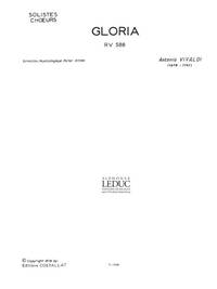 VIVALDI ANTONIO GLORIA RV588 (RYOM) SATB A CAPPELLA CHORAL CHANT