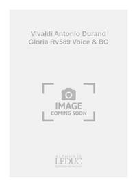 VIVALDI ANTONIO DURAND GLORIA RV589 VOICE & BASSO CONTINUO BOOK