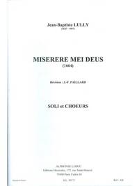 JEAN BAPTISTE LULLY: MISERERE MEI (CHORAL)