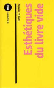 ESTHETIQUES DU LIVRE VIDE