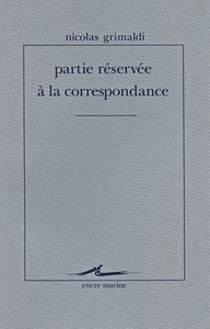 PARTIE RESERVEE A LA CORRESPONDANCE