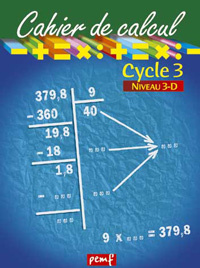 Cahier de calcul cycle 3 niveau 3d