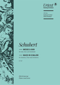 FRANZ SCHUBERT : MESSE G DUR  167 - CHOEUR MIXTE ET ENSEMBLE - REDUCTION PIANO