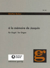 A LA MEMOIRE DE JOSQUIN ORGUE