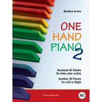 BARBARA ARENS : ONE HAND PIANO 2 - ANOTHER 40 PIECES FOR FEFT OR RIGHT + AUDIO ONLINE