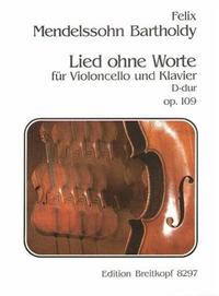 LIED OHNE WORTE OP. 109 VIOLONCELLE