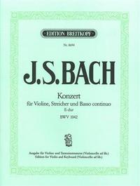 VIOLINKONZERT E-DUR BWV 1042 VIOLON