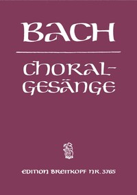 JOHANN SEBASTIAN BACH :  389 CHORALGESANGE / 389 CHORALES SATB