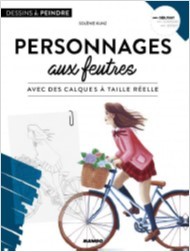 PERSONNAGES AUX FEUTRES - AVEC DES CALQUES A TAILLE REELLE