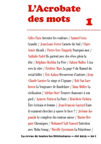 L'ACROBATE DES MOTS N?1 - ETE 2013