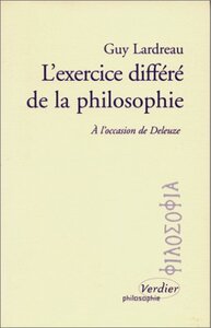 L'exercice differé de la philosophie