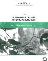 LE PRIX UNIQUE DU LIVRE A L'HEURE DU NUMERIQUE