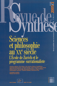 REVUE DE SYNTHESE 2005 / 2-N 126 - SCIENCES ET PHILOSOPHIE AU XX SIECLE