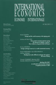 Economie internationale n 130 2012-2 (anglais) - international economics