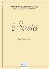 6 SONATES POUR VIOLON ET CLAVECIN OU PIANO