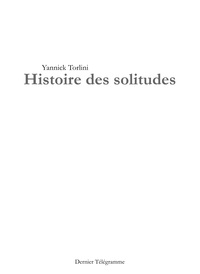 HISTOIRE DES SOLITUDES