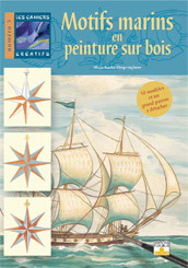 Motifs marins en peinture sur bois