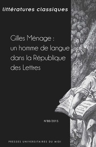 Gilles menage un homme de langue dans la république des lettres