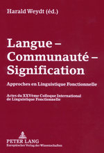 LANGUE - COMMUNAUTE - SIGNIFICATION / SPRACHE - GEMEINSCHAFT - BEDEUTUNG / LANGUAGE - COMMUNITY - ME