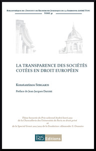 La transparence des sociétés cotées en droit européen