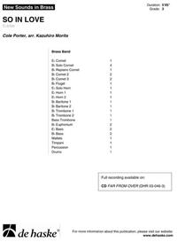 SO IN LOVE ENSEMBLE DE CUIVRES -PARTITION+PARTIES SEPAREES