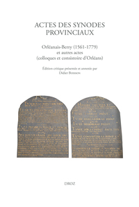 Actes des synodes provinciaux