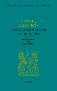 Les cantiques Salomon translatez de latin en françoys