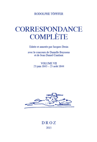 CORRESPONDANCE COMPLETE. VOLUME VII