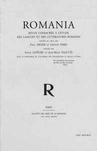 Romania. Tome 144, 2026. Fascicules 573-574