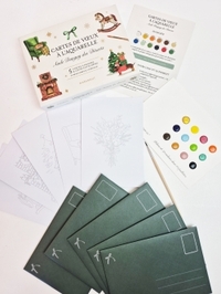 COFFRET CARTES DE VOEUX AQUARELLE